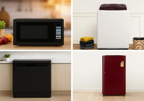 Fridge, Washing Machine, Microwave and Dishwasher Combo